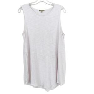 Lilla P Light Pink Pima Cotton Tank Top Sz M